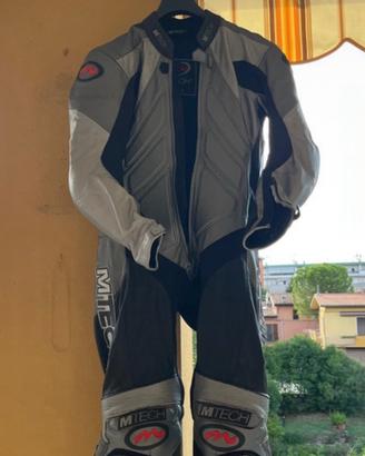 Tuta da moto in vera pelle MTECH