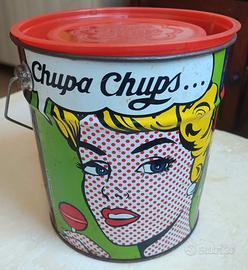 Secchiello latta vintage Chupa Chups originale