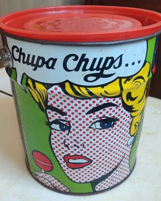 Secchiello latta vintage Chupa Chups originale