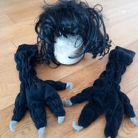 Halloween- parrucca + guanti lupo