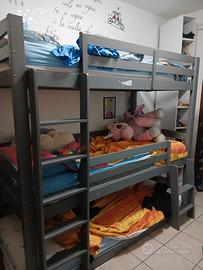 letto a castello tre letti 