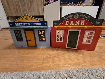 gioco playmobil,ufficio sceriffo/banca