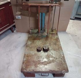 bilancia basculante con pesi 