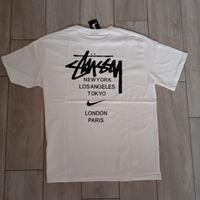 maglia stussy bianca 
