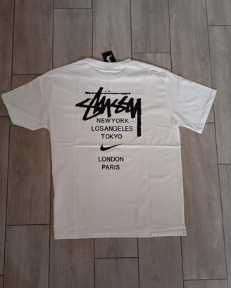 maglia stussy bianca 