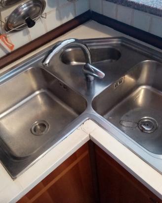 LAVELLO ALPES INOX, RUBINETTO MISCELATORE, MOBILE