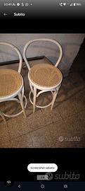 Set 4 Sgabelli Vintage stile Thonet legno