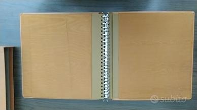 Cartella Leuchtturm ad anelli in vera pelle