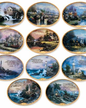 11 Piatti Thomas Kinkade Bradford  Originali