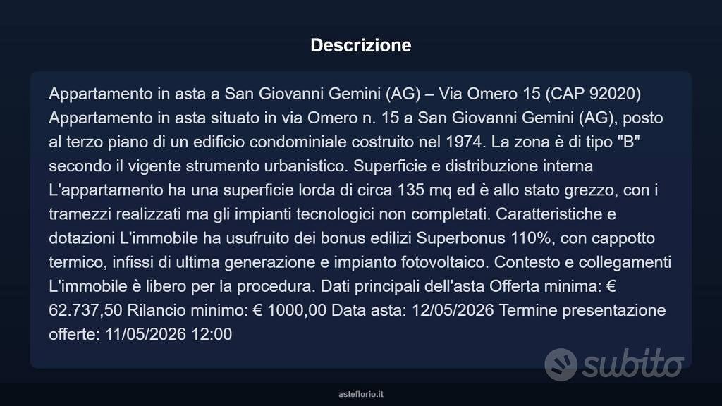 Appartamento – San Giovanni Gemini, Agrigento - Vista 3