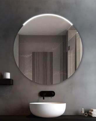 Specchio bagno tondo 80 cm con lampada led