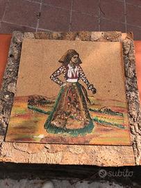 Piccolo quadro in sughero.