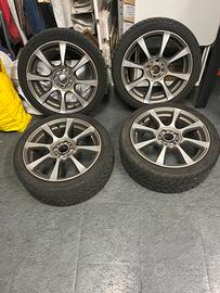 Cerchi con gomme invernali per 500 Fiat/Abarth