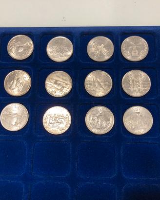 Collezione di 17 quarti di dollaro americano