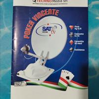 Antenna satellitare a puntamento automatico.