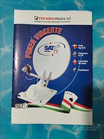 Antenna satellitare a puntamento automatico.