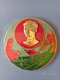 Placca Presidente Mao Zedong e Lunga Marcia '70