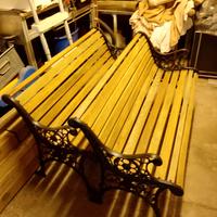 panche x  giardino i ghisa