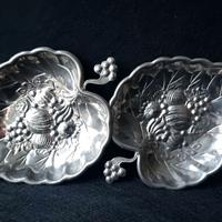 Piatti vintage da collezione, placcati in argento