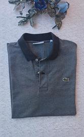 Polo-Lacoste-Uomo-TG M-4-Grigio-Come nuova!