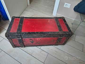 Baule cassapanca legno