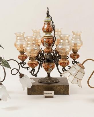 Lotto 3 Lampadari Vintage/Antichi –Stili Assortiti