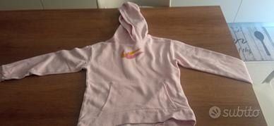 felpa ragazza Nike rosa anni 9-10