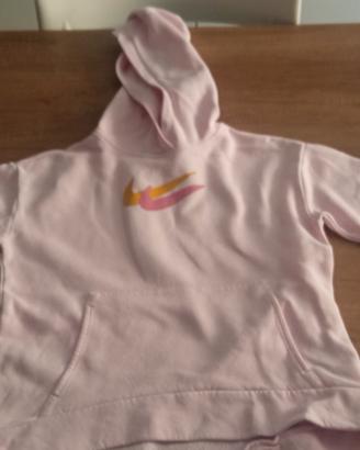 felpa ragazza Nike rosa anni 9-10