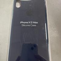 Cover custodia iPhone XS Max blu