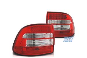 FANALI PORSCHE CAYENNE 02-07 LED ROSSO CROMATO