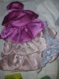 Abito Barbie sweet Roses anni 80