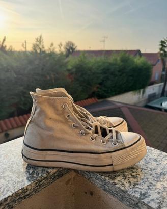 Converse platform grigie