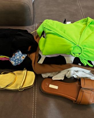Vestiti e scarpe donna primaverili/estivi - 16 pz