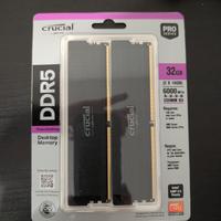 Crucial Pro RAM DDR5 32GB Kit 2x16GB 6000MHz CL36