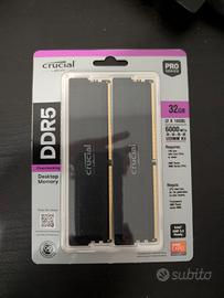 Crucial Pro RAM DDR5 32GB Kit 2x16GB 6000MHz CL36