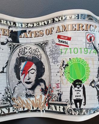 pop art dollaro Banksy 
