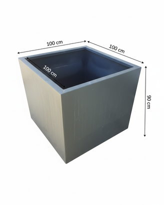 vaso quadrato alto da terrazza veranda Giardino