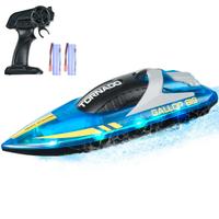 Barca RC Giocattolo Barca 2,4 GHz 12 km/h luce LED