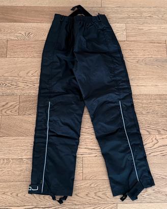 Pantaloni moto (uomo) antipioggia con imbottitura