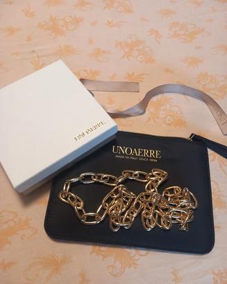 Collana dorata lunga, marca Unoaerre