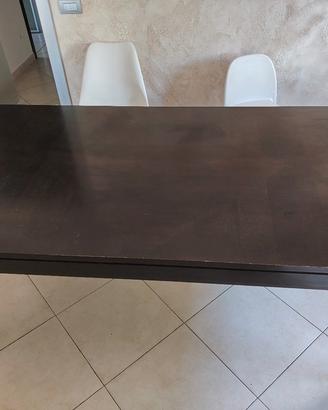 Tavolo allungabile in legno massiccio