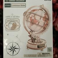 ROKR Puzzle 3D in Legno Globo Luminoso Modellismo 