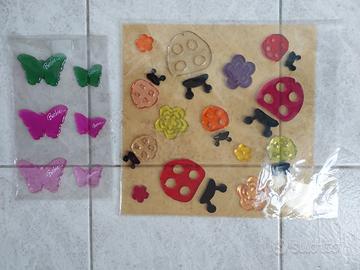 Set adesivi/decorazioni in gel Barbie - ragazza