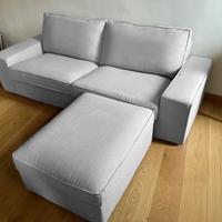Divano 2 Posti + Poggiapiedi KIVIK (IKEA) Grigio