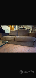 Divano letto 2 posti in alcantara