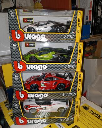 PORSCHE È LAMBORGHINI SCALA 124 BURAGO