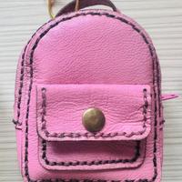 Zainetto rosa artigianale 