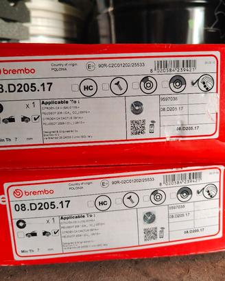 Disco Freno Brembo 08.D205.17
