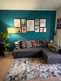 Divano letto angolare con contenitore
