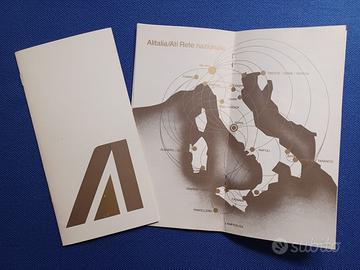 Opuscolo Alitalia 1981 con storia, flotta, rotte..